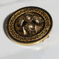 Antique Victorian Seed Pearl and Enamel Brooch/Pendant 14k Gold