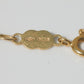 Vintage Snail Chain Necklace 16" 18k Gold