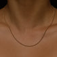 Vintage Twisted Chain Necklace 18" 14k Gold