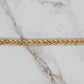 Vintage Double Rope Bracelet 7" 18k Gold