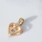 Diamond Heart Charm 14k