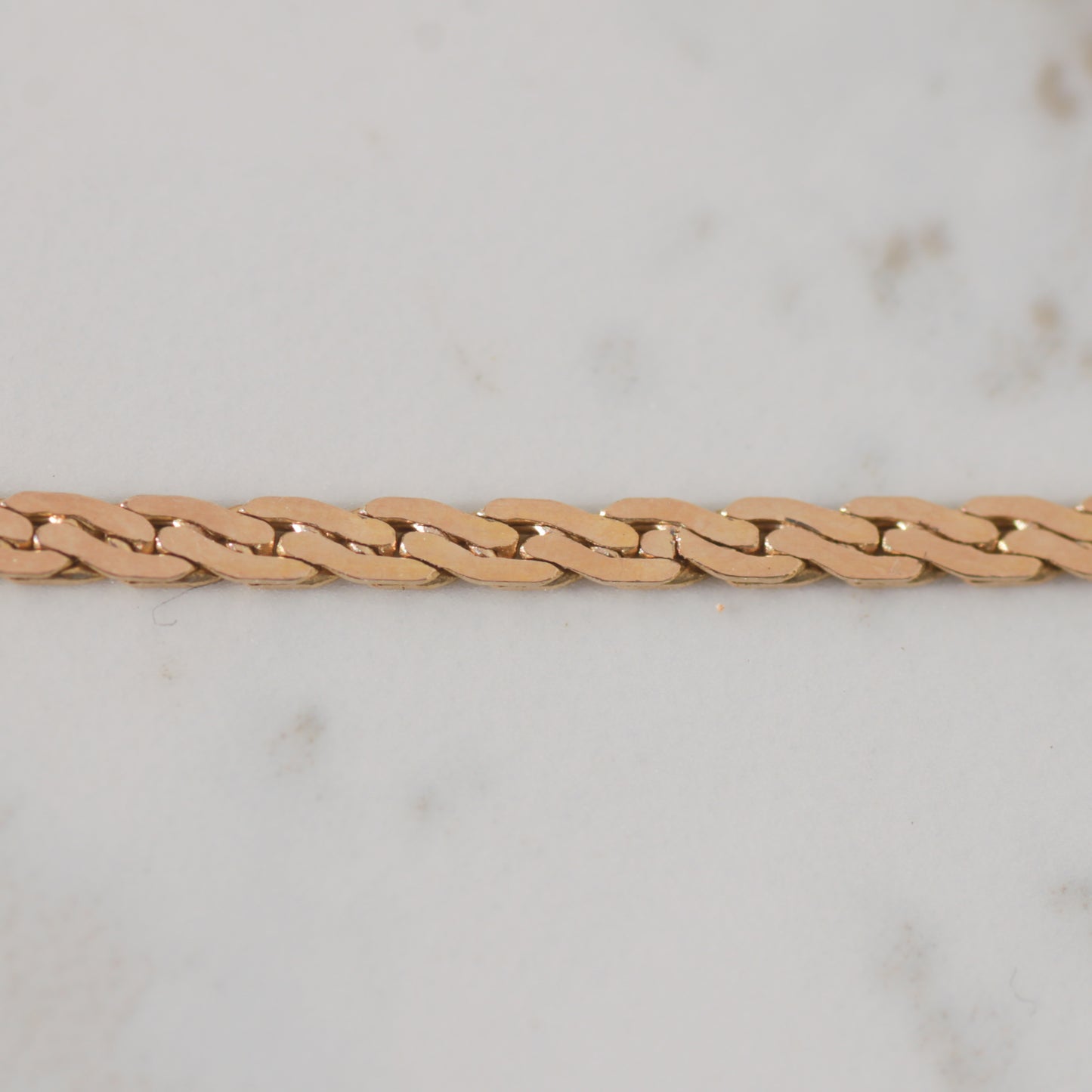 Vintage S-shaped Link Bracelet 7.5" 14k Gold