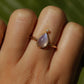 Vintage Moonstone and Pearl Ring Sz 5 14k