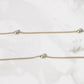 Vintage Station Bead Chain Necklace 24" 14k Gold