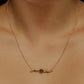 Victorian Citrine Heart Brooch Conversion Necklace 19" 9k and 14k Gold