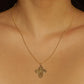 Vintage Catholic Cross Necklace 18.5" 10k Gold