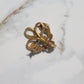 Antique Swirl Fleur de Lis Brooch/Pendant 14k Gold