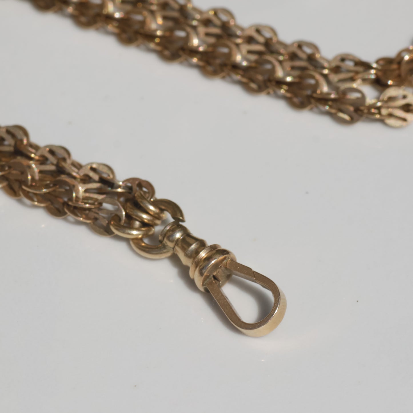 Victorian Long Guard Chain 14k Gold